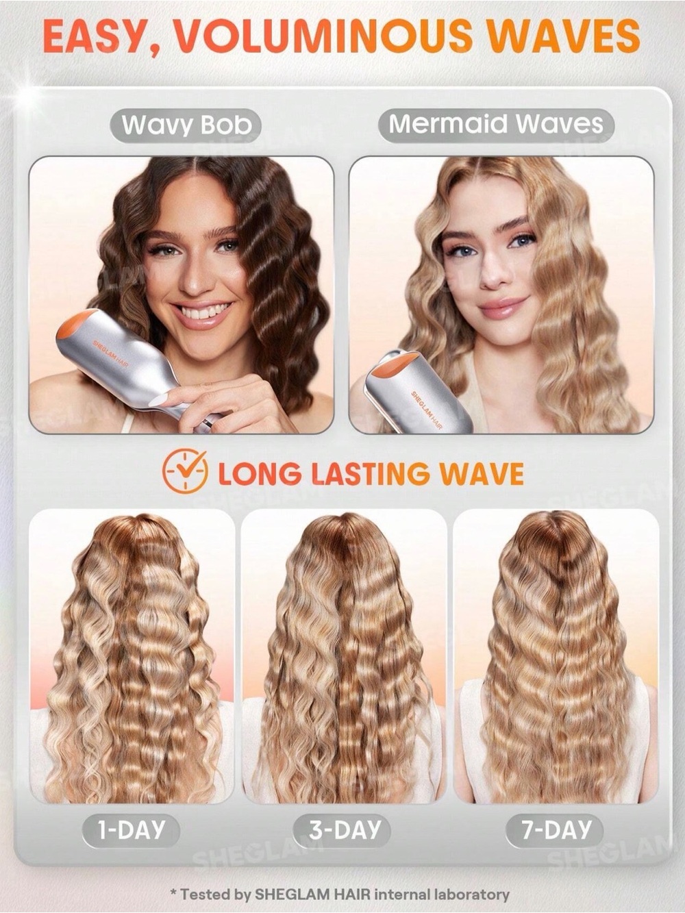Sheglam Beach Babe Hair Waver-25mm US Plug